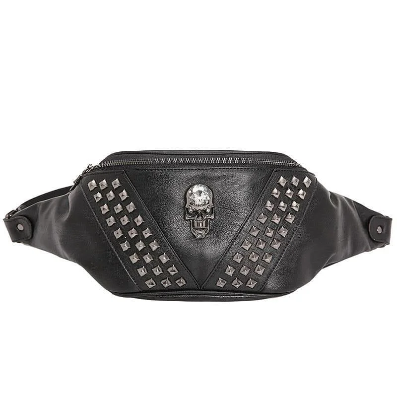 Skull Waist Bag Punk Travel Fanny Pack or Shoulder Bag