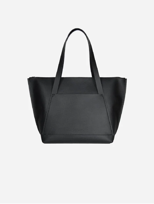 Traveller Vegan Corn Leather Tote Bag | Black