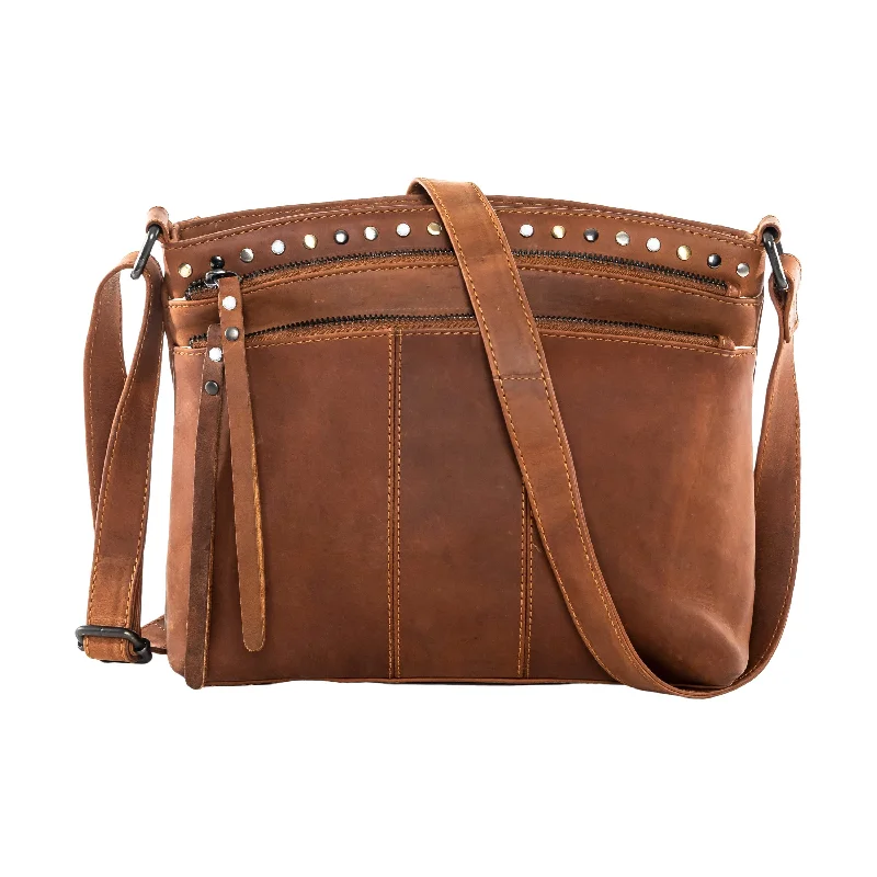 Concealed Carry Brynn Leather Crossbody by Lady Conceal