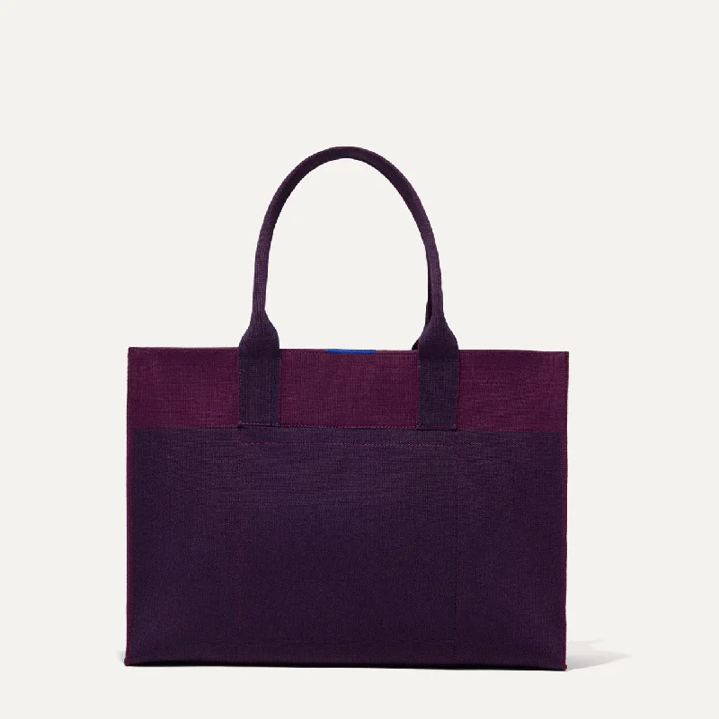 The Classic Tote - Dark Aubergine