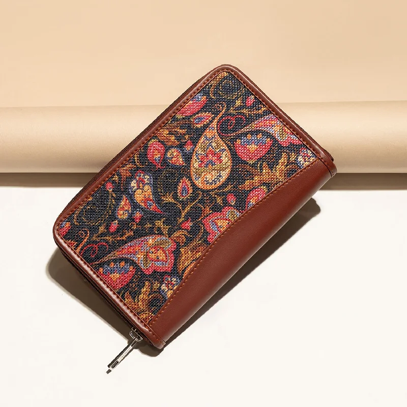 Paisley Print Chain Wallet