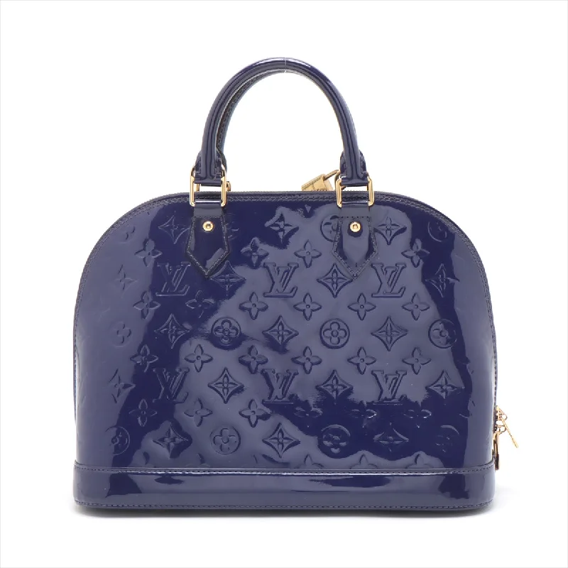 LOUIS VUITTON Alma Handbag in Monogram Vernis Sapphire