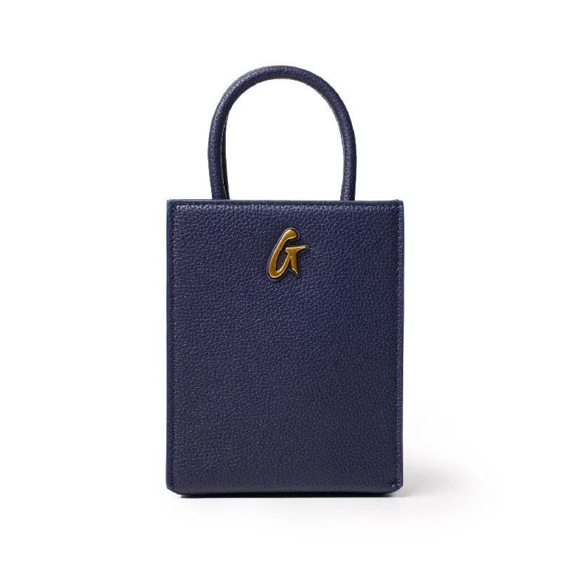 MINI PEBBLE TOTE - NAVY